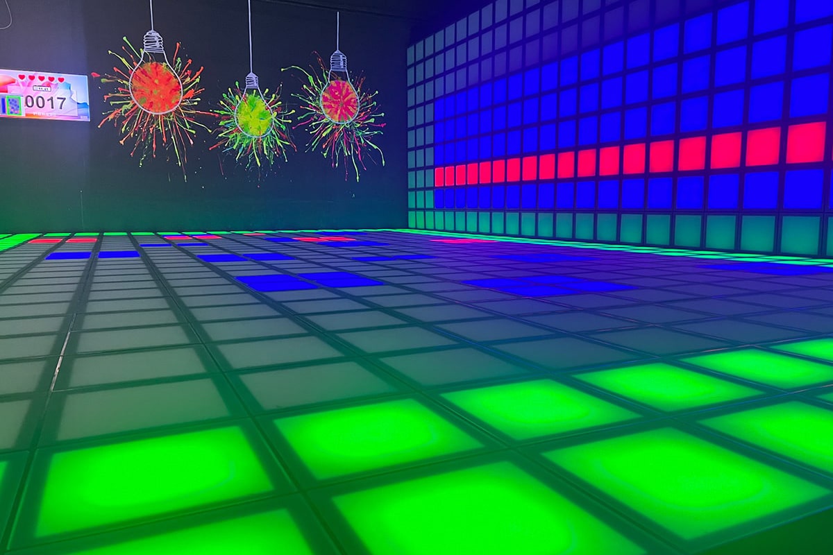 Multilane Slide with a Ball Pit Landing